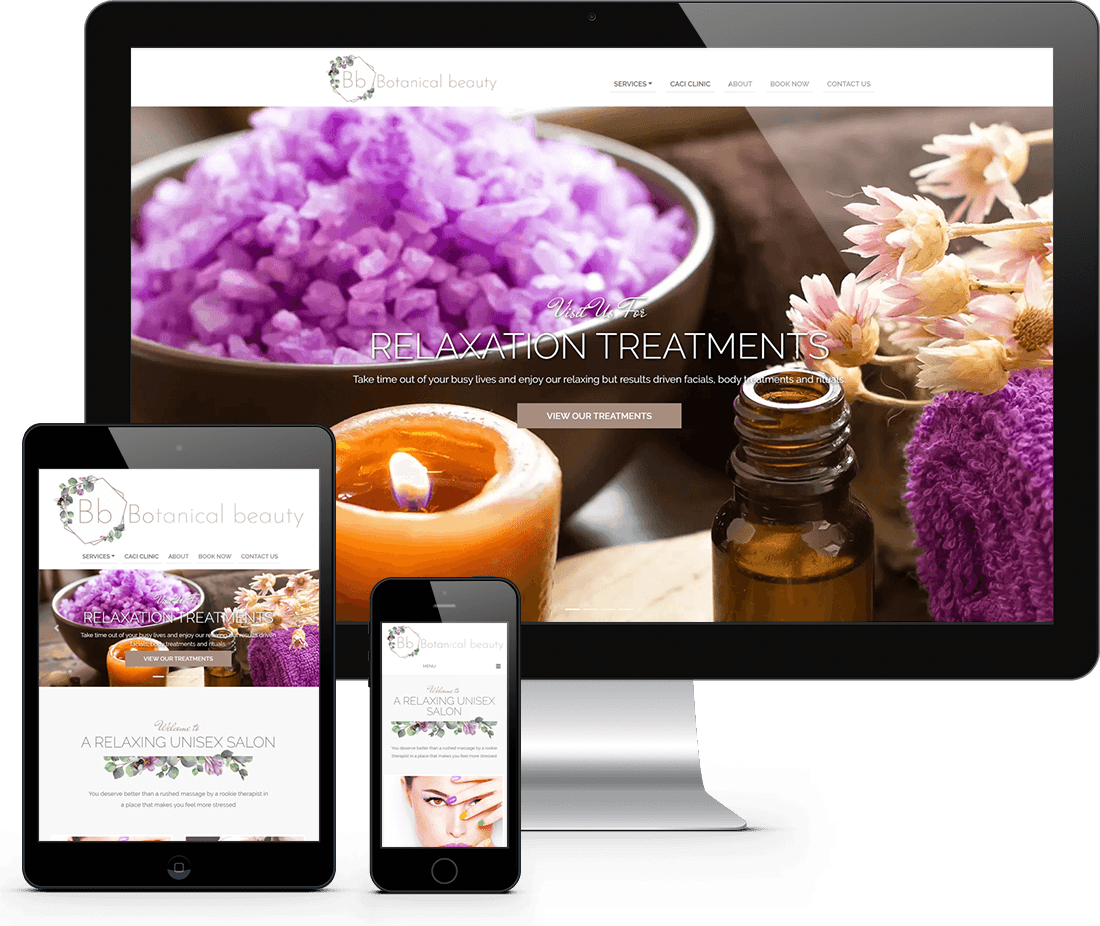 Website Design North Devon - Botanical Beauty Salon