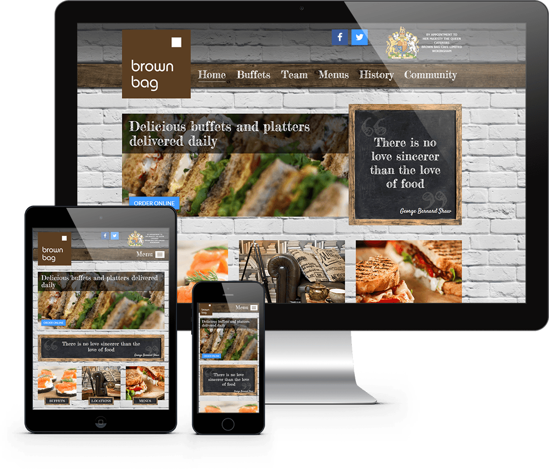 Website Design North Devon - Brown Bag Café