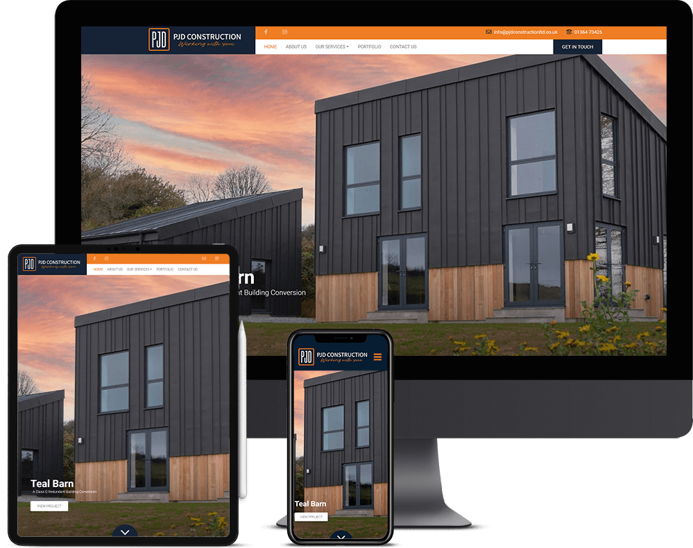 Website Design North Devon - PJD Construction