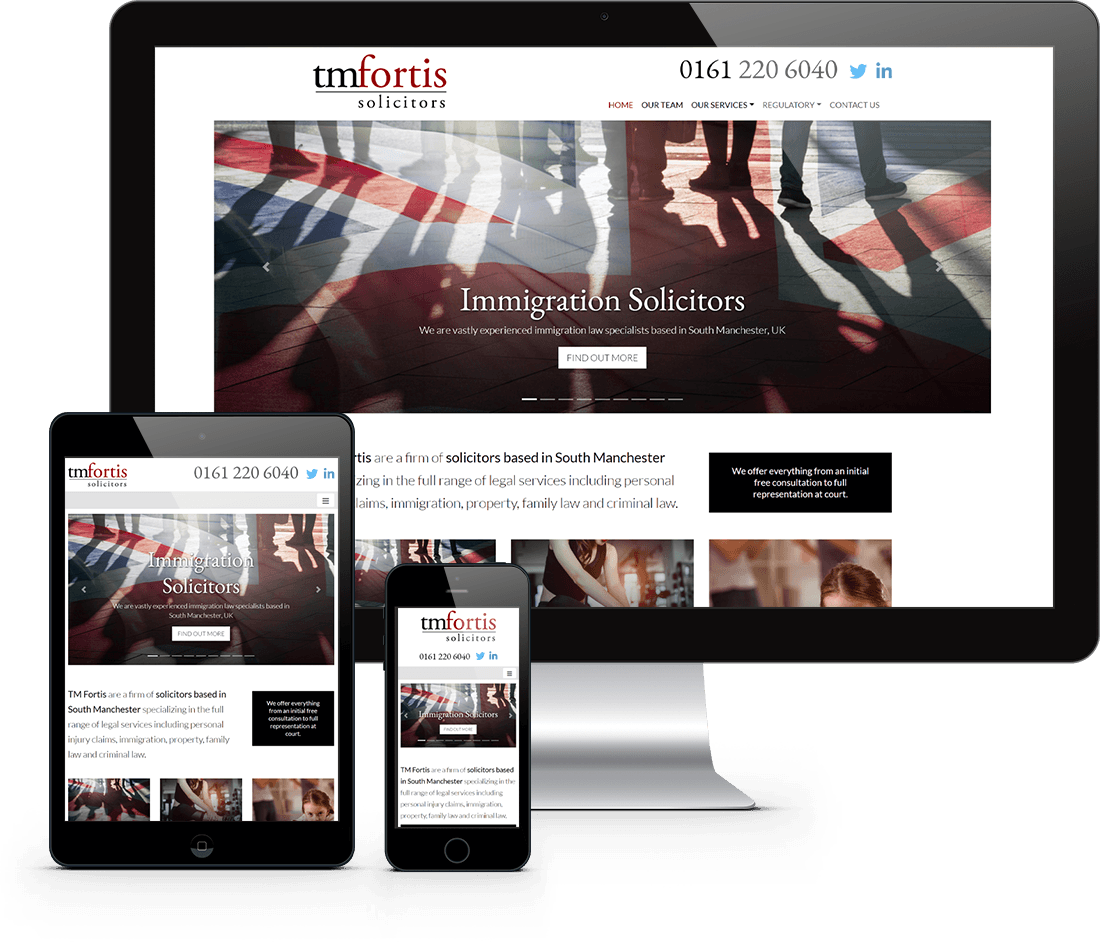 Website Design North Devon - TM Fortis Solicitors