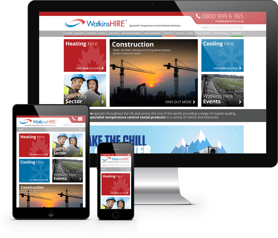 Website Design North Devon - Watkins Hire